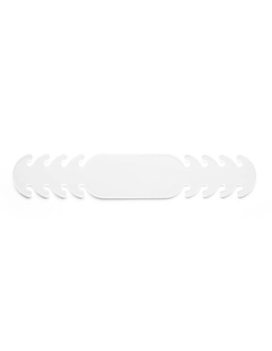 Ajustador salvaorejas mascarilla silicona flexible 3 posiciones ajuste color blanco 194x18 cm