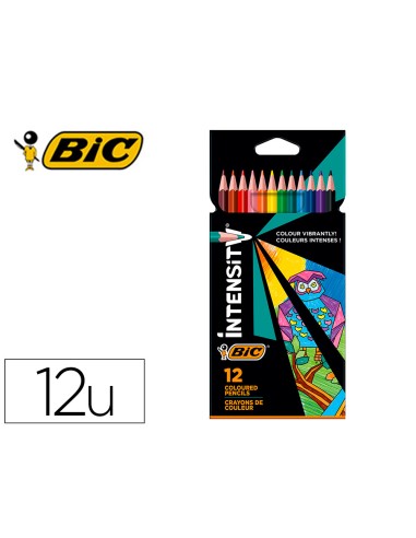 Lapices de colores intensity caja de 12 unidades colores surtidos