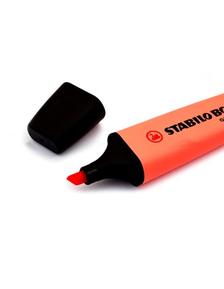 Rotulador stabilo boss fluorescente 70 pastel coral meloso
