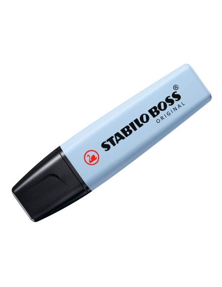 Rotulador stabilo boss fluorescente 70 pastel azul nublado