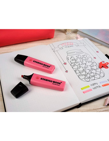 Rotulador stabilo boss fluorescente 70 pastel rosa cerezo en flor