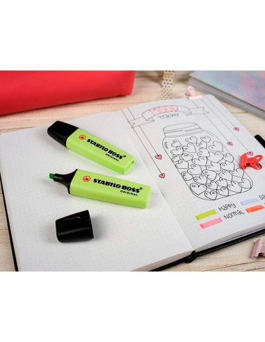 Rotulador stabilo boss fluorescente 70 pastel chispa de lima