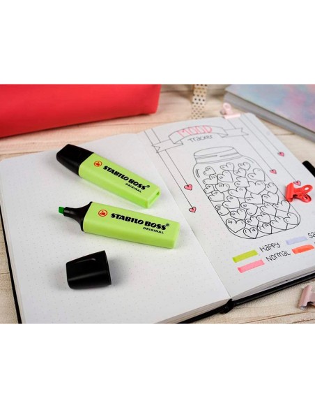 Rotulador stabilo boss fluorescente 70 pastel chispa de lima