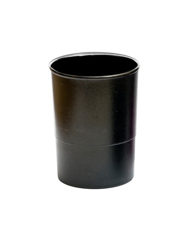 Cubilete portalapices q connect plastico diametro 75 mm altura 100 mm negro opaco