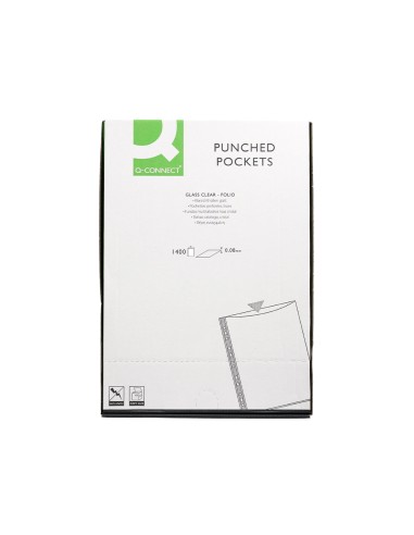Funda multitaladro q connect folio 80 mc cristal caja de 1400 unidades