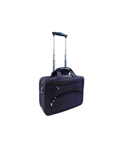 Maletin para portail q connect 16 azul marino 1 asa 2 bolsillos exteriores y ruedas 410x325x150 mm