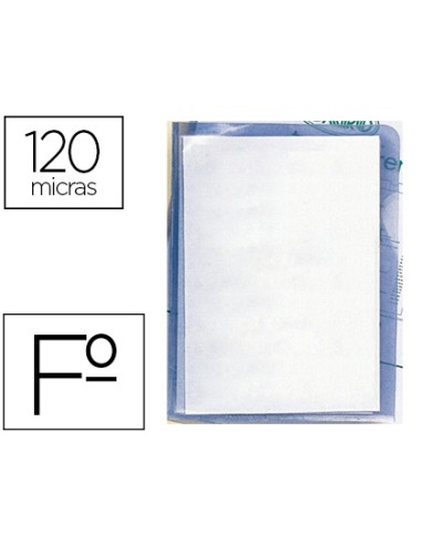 Carpeta dossier unero plastico q connect folio 120 micras transparente