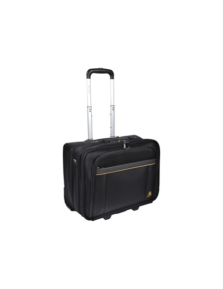 Maletin para portatil exacompta exactive hasta 156 con ruedas y asa telescopica negro 450x255x395