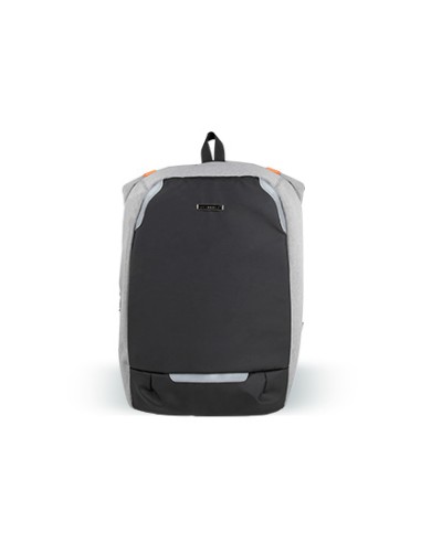 Mochila para portatil q connect 18 negra gris poliester impermeable 460x170x310 mm