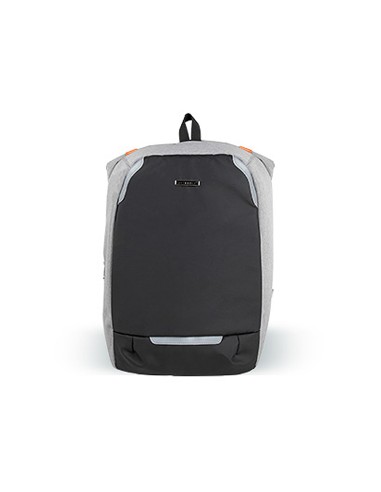 Mochila para portatil q connect 18 negra gris poliester impermeable 460x170x310 mm