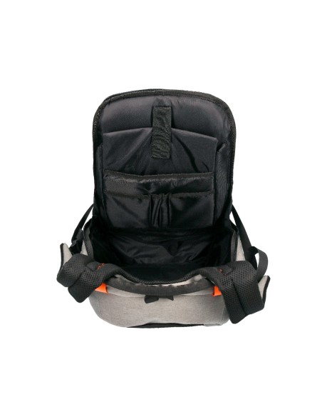 Mochila para portatil q connect 18 negra gris poliester impermeable 460x170x310 mm