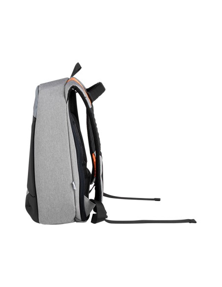 Mochila para portatil q connect 18 negra gris poliester impermeable 460x170x310 mm
