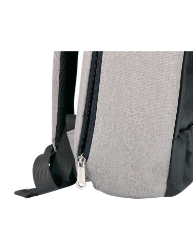 Mochila para portatil q connect 18 negra gris poliester impermeable 460x170x310 mm