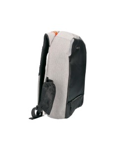 Mochila para portatil q connect 18 negra gris poliester impermeable 460x170x310 mm