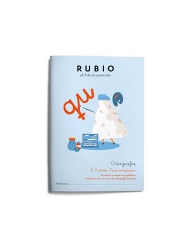 Cuaderno rubio ortografia 8 9 anos para empezar