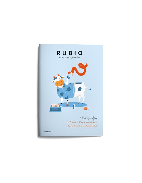 Cuaderno rubio ortografia 6 7 anos para empezar