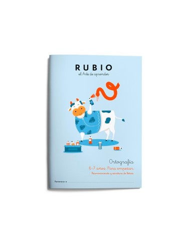 Cuaderno rubio ortografia 6 7 anos para empezar