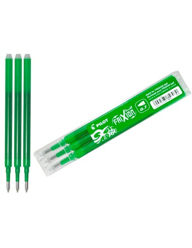 Recambio boligrafo pilot frixion ball verde caja de 3 unidades