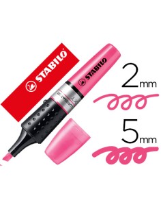 Rotulador stabilo boss luminator rosa tinta liquida