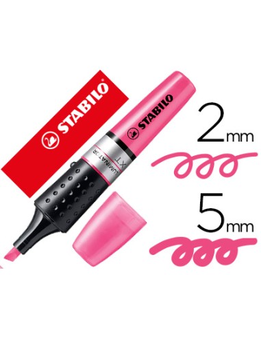 Rotulador stabilo boss luminator rosa tinta liquida