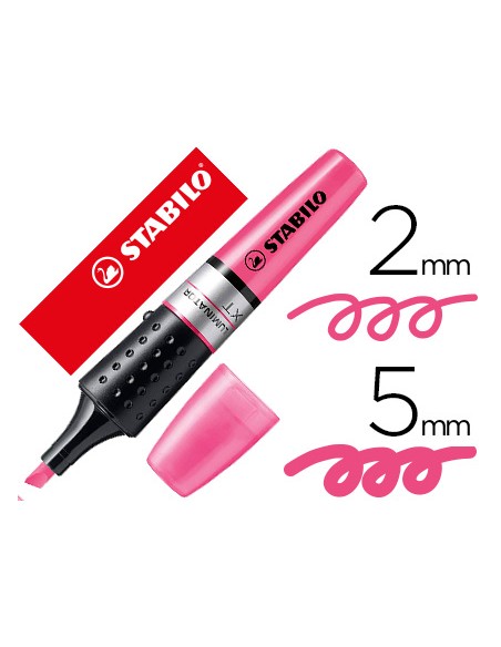 Rotulador stabilo boss luminator rosa tinta liquida