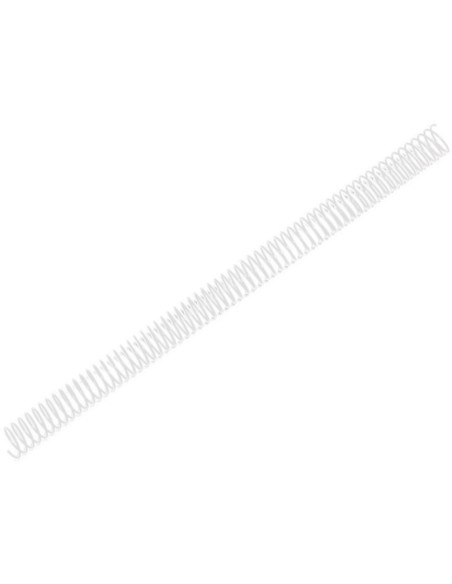 Espiral metalico q connect blanco 64 5 1 18mm 12mm caja de 100 unidades