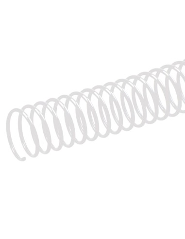 Espiral metalico q connect blanco 64 5 1 8 mm 1mm caja de 200 unidades
