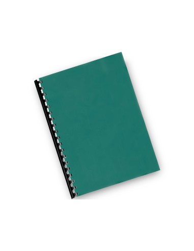 Tapa de encuadernacion q connect pvc din a4 opaca verde 180 micras caja de 100 unidades