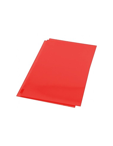 Tapa de encuadernacion q connect pvc din a4 opaca rojo 180 micras caja de 100 unidades