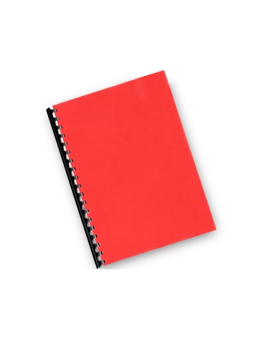 Tapa de encuadernacion q connect pvc din a4 opaca rojo 180 micras caja de 100 unidades