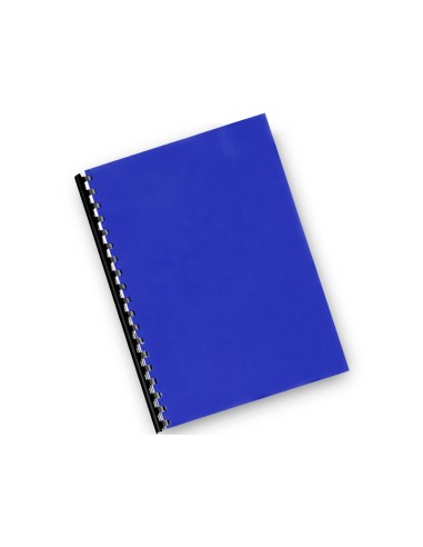 Tapa de encuadernacion q connect pvc din a4 opaca azul 180 micras caja de 100 unidades