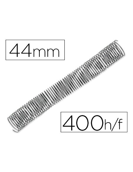 Espiral metalico q connect 64 5 1 44mm 12mm caja de 25 unidades