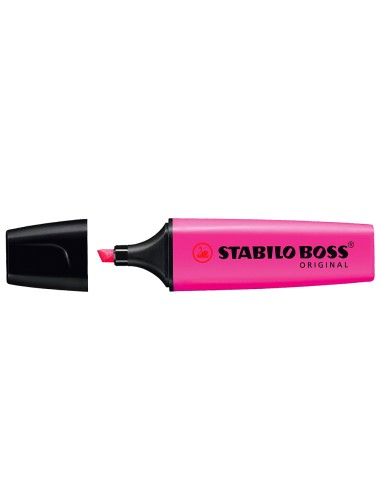 Rotulador stabilo boss fluorescente 70 magenta