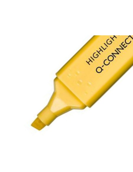 Rotulador q connect fluorescente pastel punta biselada estuche de 6 unidades colores surtidos