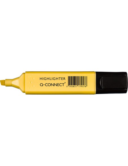 Rotulador q connect fluorescente pastel punta biselada estuche de 6 unidades colores surtidos