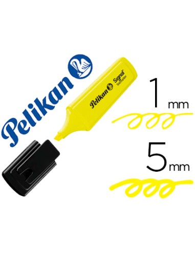 Rotulador pelikan fluorescente textmarker signal amarillo