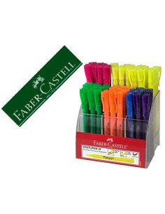 Rotulador faber fluorescente textliner 38 expositor 54 unidades colores surtidos