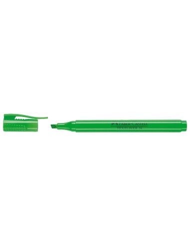 Rotulador faber fluorescente textliner 38 verde