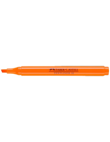 Rotulador faber fluorescente textliner 38 naranja
