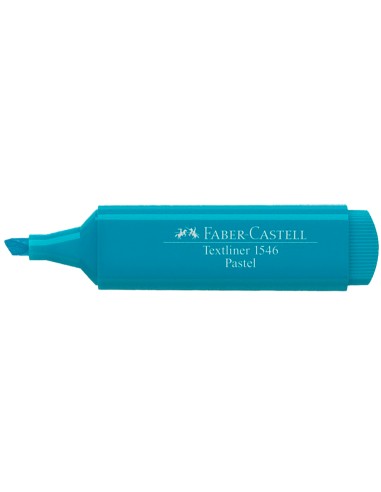 Rotulador faber fluorescente 1546 color pastel azul turquesa