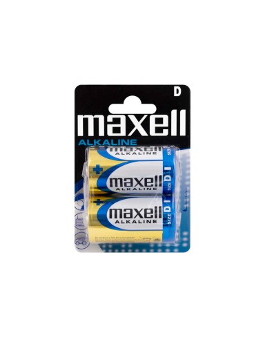 Pila maxell alcalina 15v tipo d lr20 blister de 2 unidades