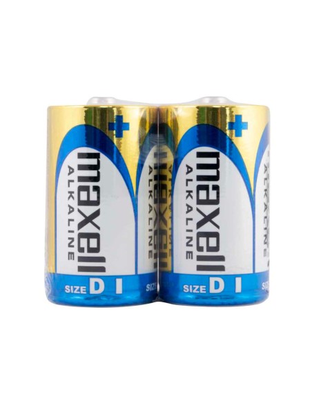 Pila maxell alcalina 15v tipo d lr20 blister de 2 unidades