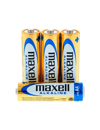 Pila maxell alcalina 15 v tipo aa lr06 blister de 4 unidades
