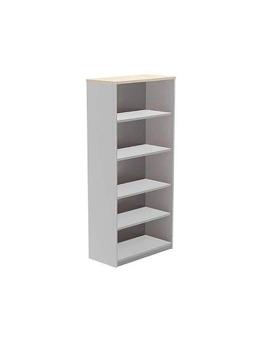 Armario rocada con cinco estantes serie store 195x90x45 cm acabado ab01 aluminio haya