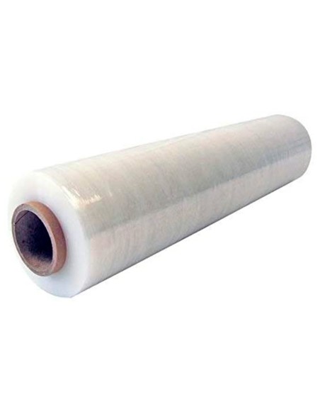 Film extensible q connect manual ancho 500 mm largo 145 mt espesor 23 micras transparente