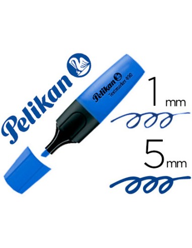 Rotulador pelikan fluorescente textmarker 490 azul