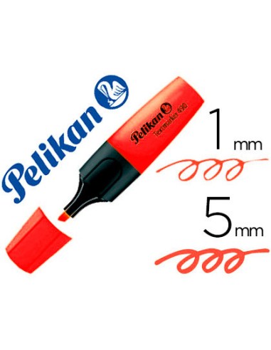 Rotulador pelikan fluorescente textmarker 490 rojo