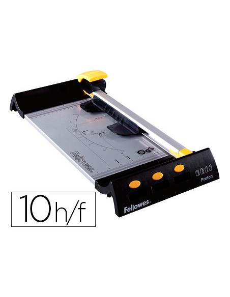 Cizalla fellowes neutron plus a4 de rodillo hasta 10 hojas 80 gr Cizalla fellowes neutron plus a4 de rodillo hasta 10 hojas 80 gr