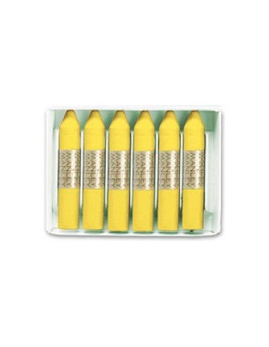 Lapices cera manley unicolor verde amarillo claro n47 caja de 12 unidades