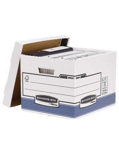 Cajon fellowes carton reciclado para almacenamiento de archivo capacidad 4 cajas de archivo tamano din a4